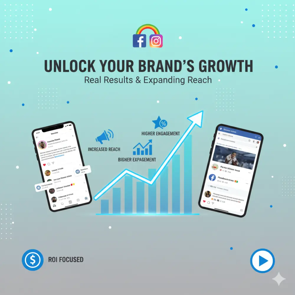 إدارة حساب فيسبوك وإنستجرام | نشر يومي + تصميم + تفاعل مباشر