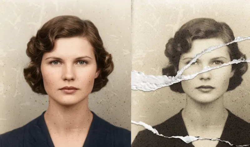 ترميم وتلوين الصور القديمة والتالفة باحترافية وجودة عالية