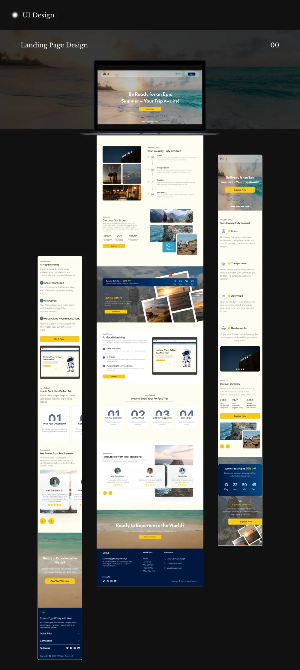 تصميم واجهة صفحة هبوط احترافية Landing Page باستخدام Figma