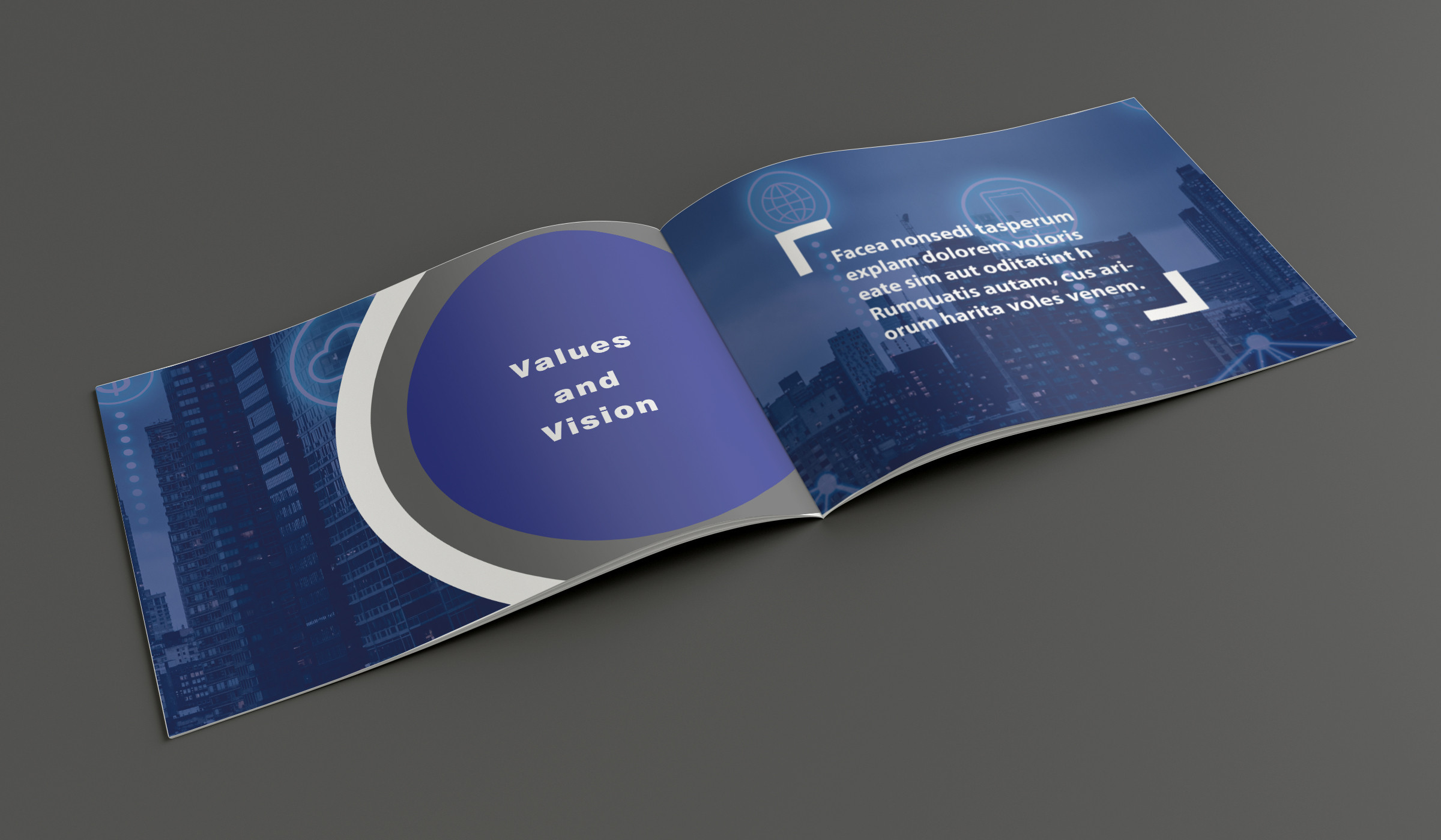 تصميم بروفايل شركة احترافي