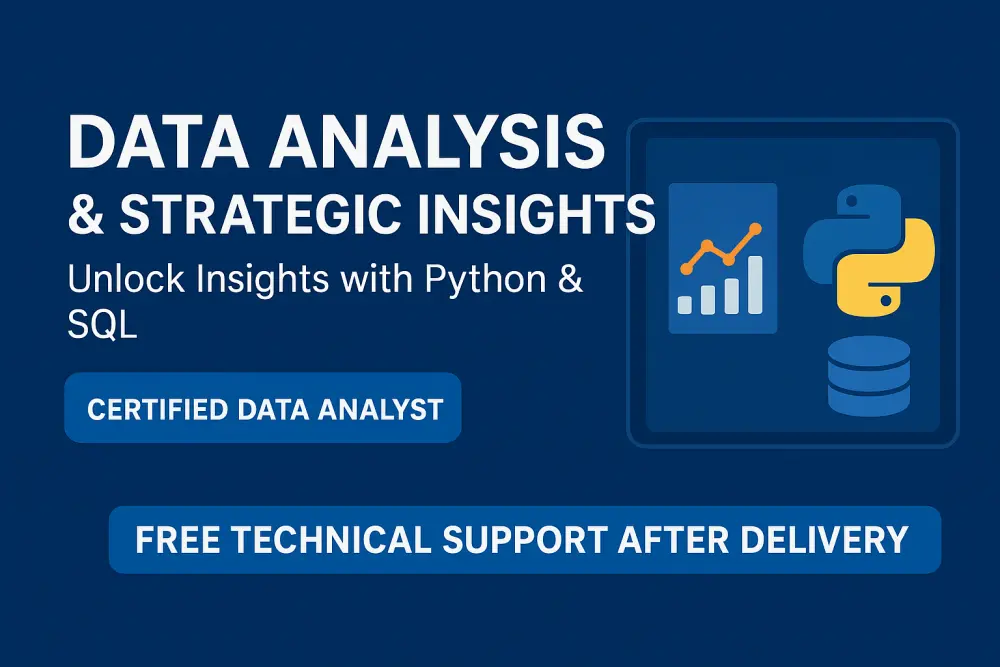 تحليل البيانات واستخلاص الرؤى الإستراتيجية باستخدام Python وSQL وExcel