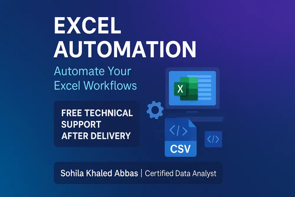 إعداد تقارير Excel تفاعلية وأتمتة العمليات (Excel Automation)
