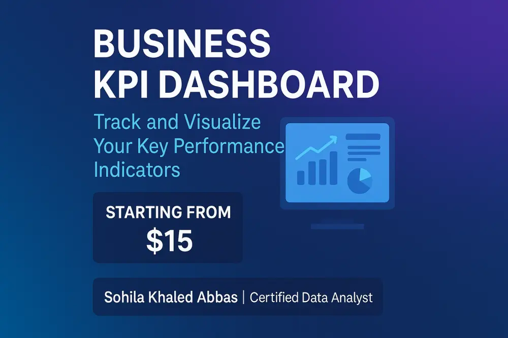 إعداد لوحة مراقبة الأداء (Business KPI Dashboard)