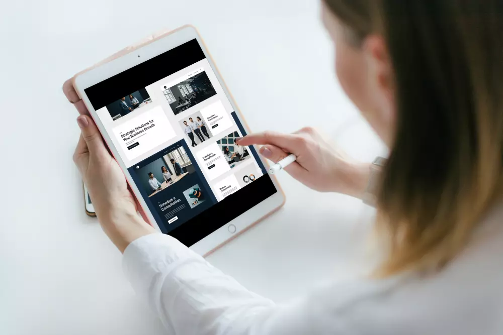 تصميم صفحه هبوط فيجما