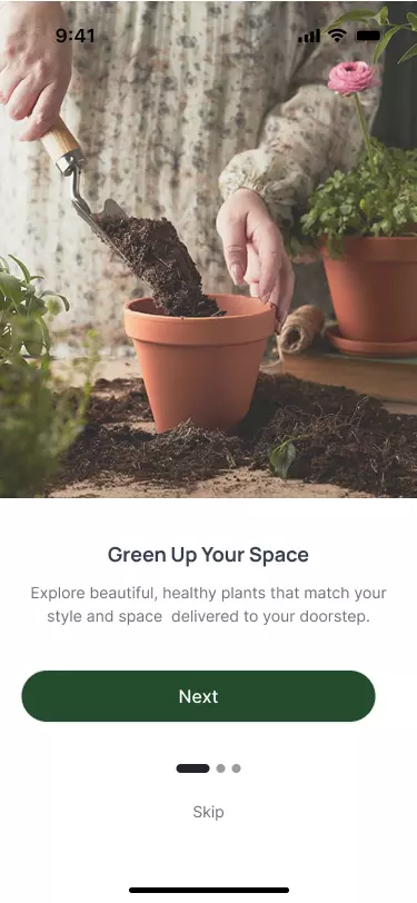 سأقوم بتصميم 3 شاشات رئيسية لتطبيق زراعي (UI/UX) باستخدام Figma بشكل احترافي وسهل الاستخدام.