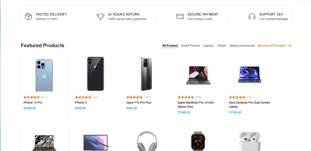 إنشاء متجر إلكتروني احترافي متجاوب مع جميع الأجهزة