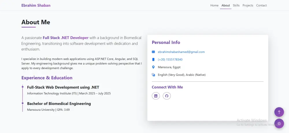 تصميم صفحات هبوط وملفات شخصية احترافية باستخدام ASP.NET Core وAngular
