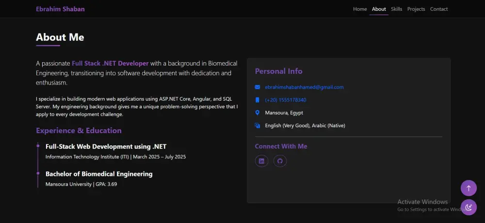 تصميم صفحات هبوط وملفات شخصية احترافية باستخدام ASP.NET Core وAngular
