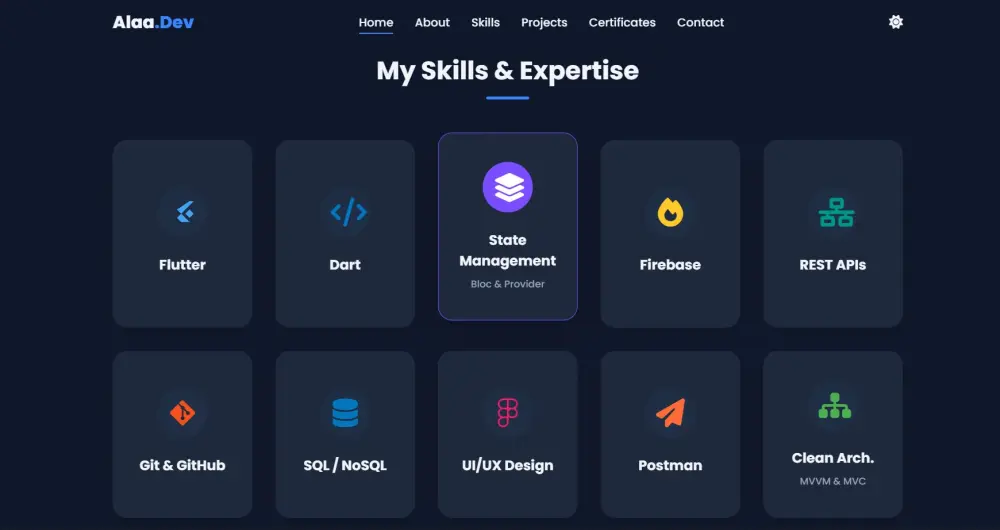 سأقوم بإنشاء موقع بورتفوليو احترافي باستخدام HTML و CSS و Js