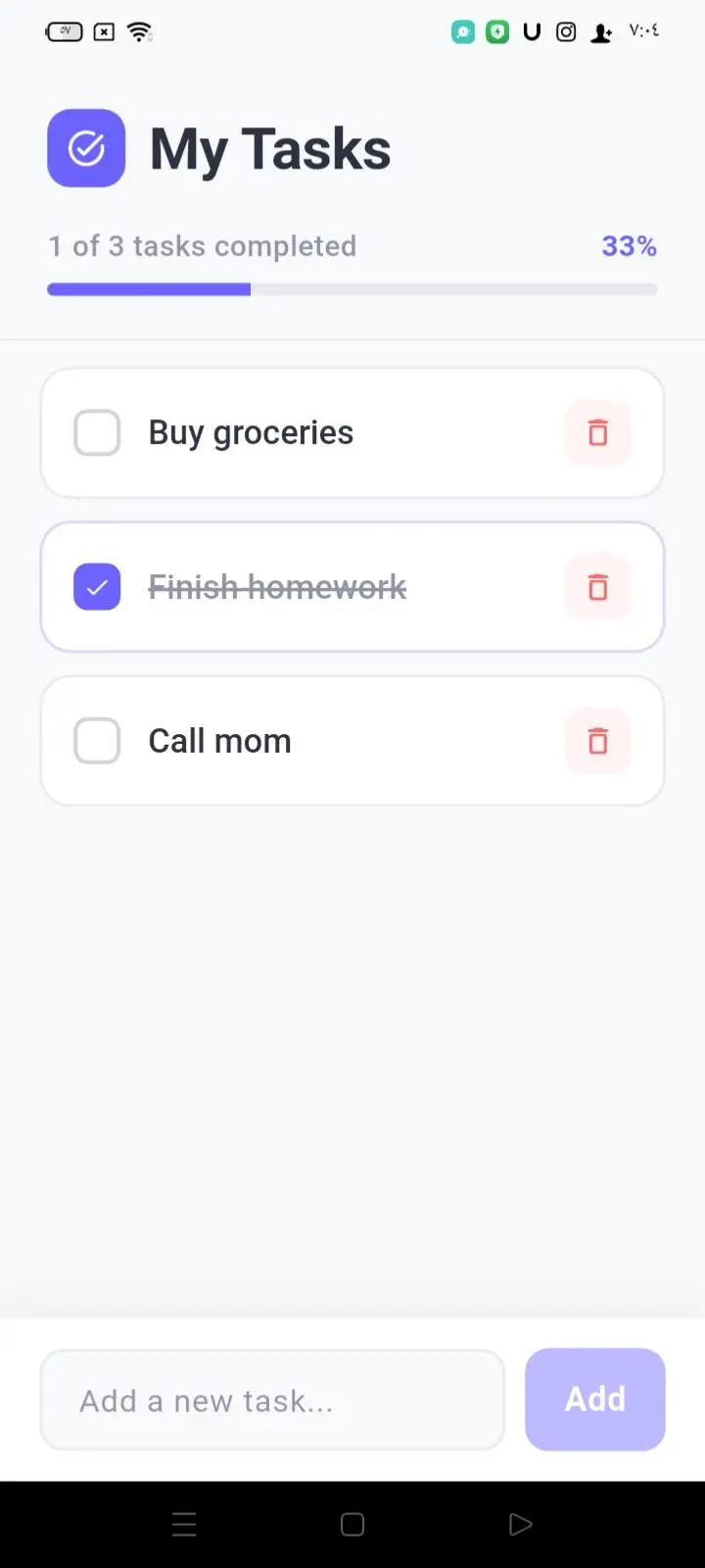 تصميم وبرمجة تطبيق إدارة مهام (To-Do List) احترافي وعصري