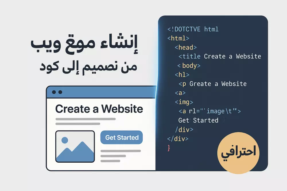 تنفيذ صفحة هبوط html css js