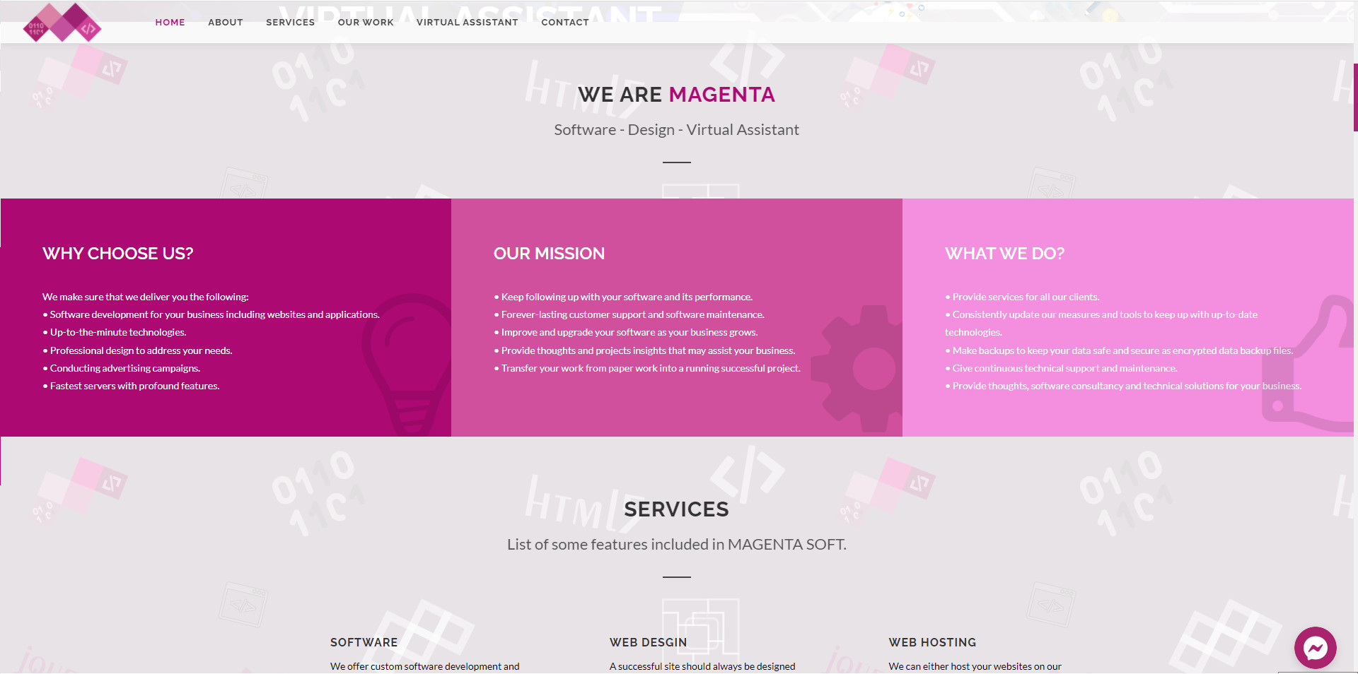 تصميم موقع ويب ( نظام الصفحة الواحدة )