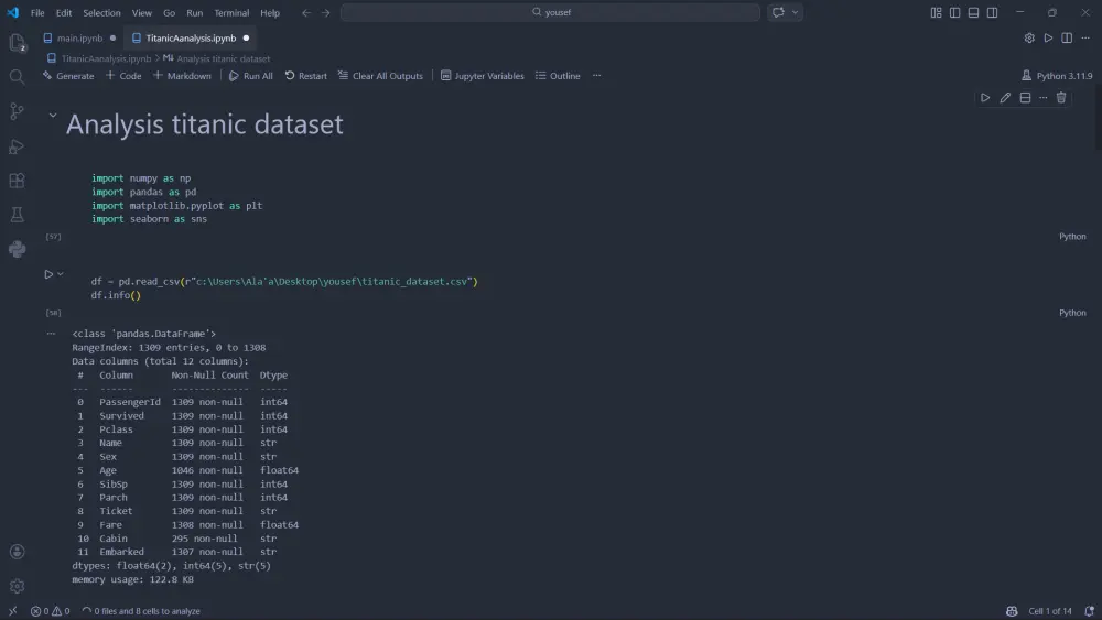 تحليل البيانات باستخدام python