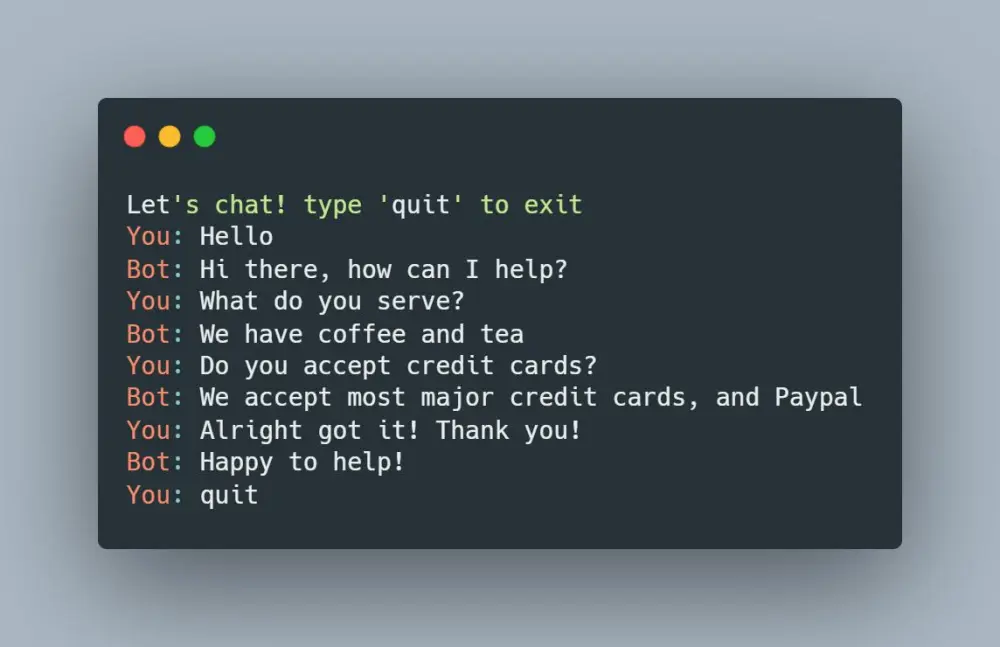 برمجة Chatbot ذكي للرد التلقائي على العملاء باستخدام بايثون