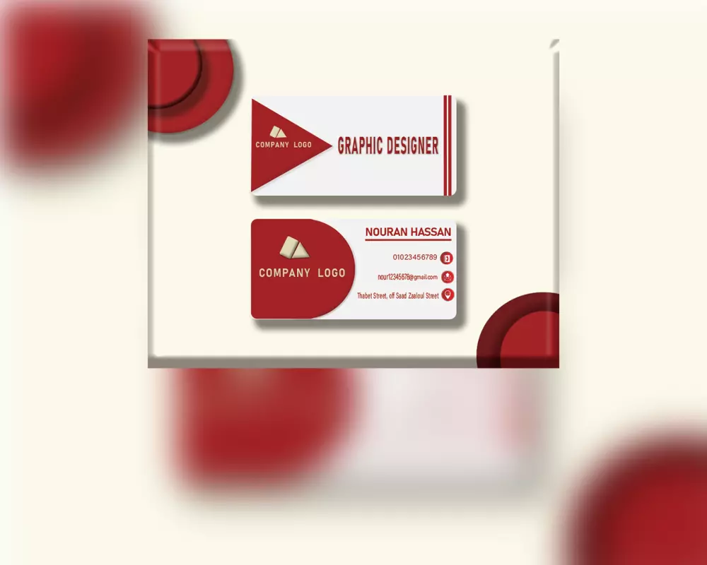 تصميم كارت شخصي او بطاقه اعمال احترافية