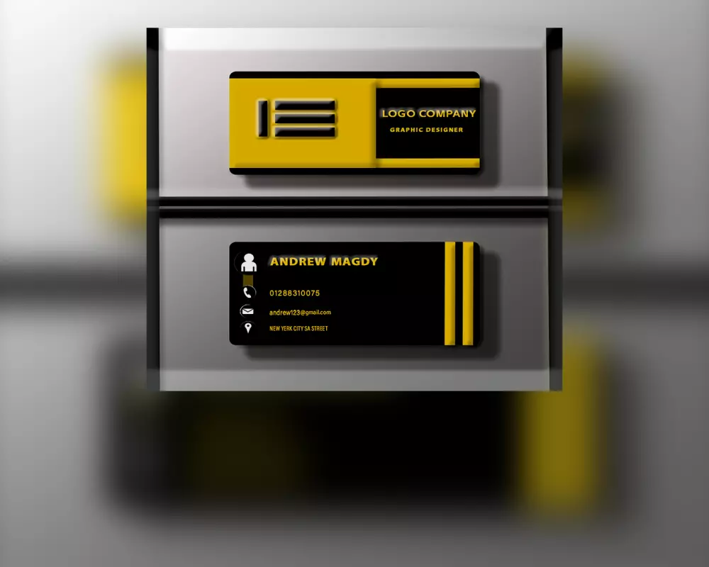 تصميم كارت شخصي او بطاقه اعمال احترافية