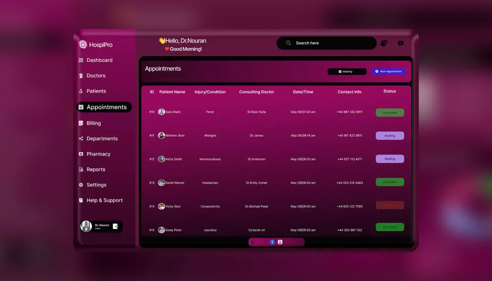 تصميم داشبورد احترافيه(UI/UX)Dashboard