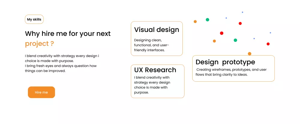 تصميم صفحة اعمال (برتفليو)