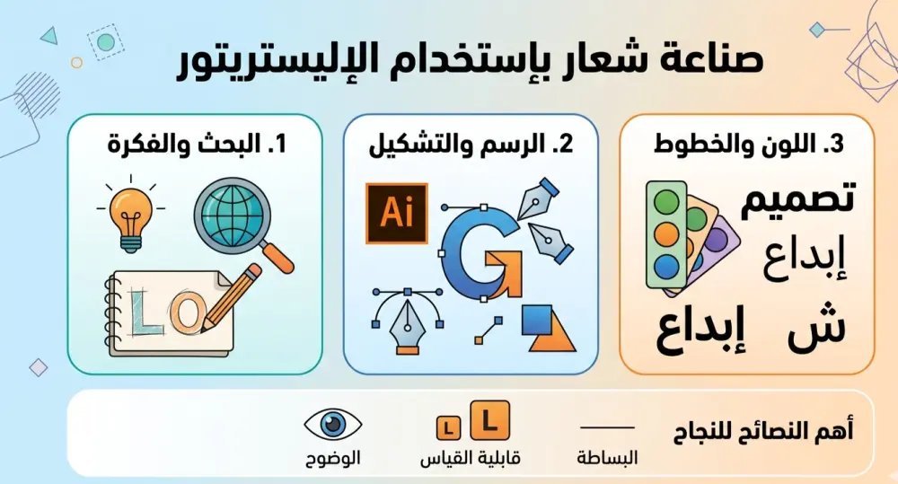 تصميم شعار (Logo) فريد يجمع بين البساطة والاحترافية