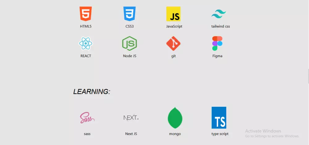 تصميم صفحة بورتفوليو احترافية بـ 4 أقسام + نموذج تواصل