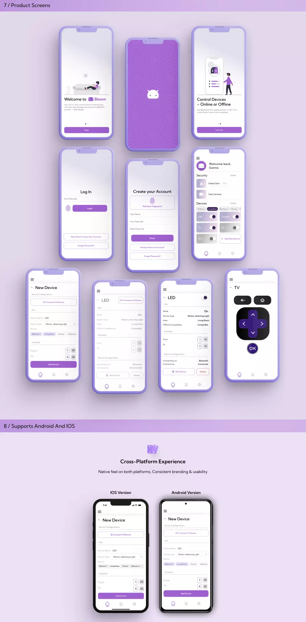 تصميم واجهات لتطبيقات المنزل الذكي (Smart Home)