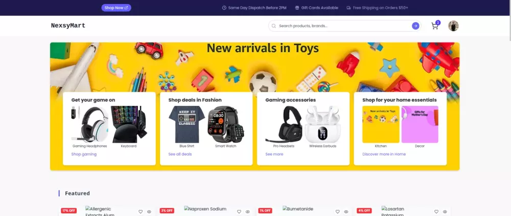 بناء متجر الكتروني بالكامل برمجة خاصة