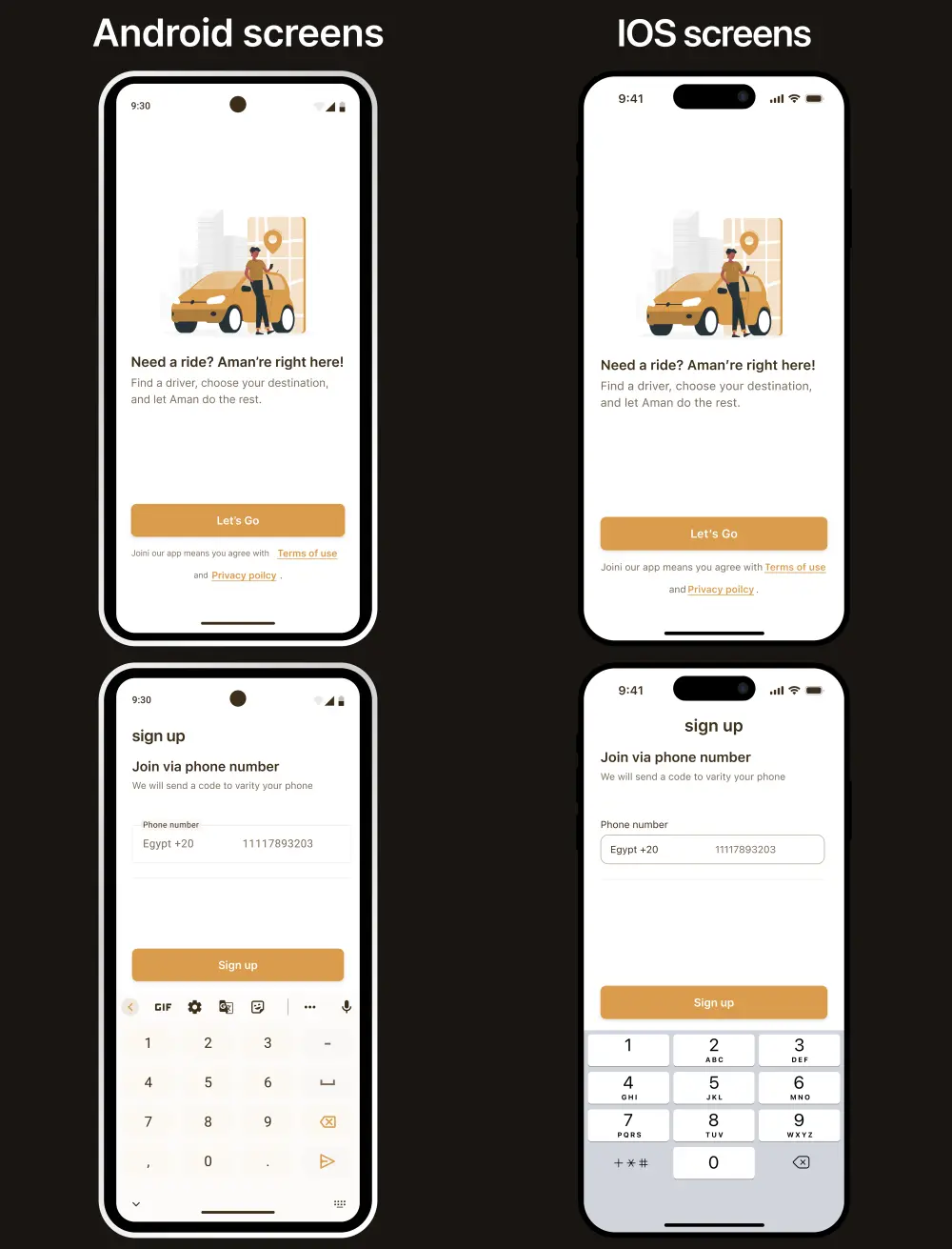 تصميم رائع لتطبيقك Android او iOS على Figma