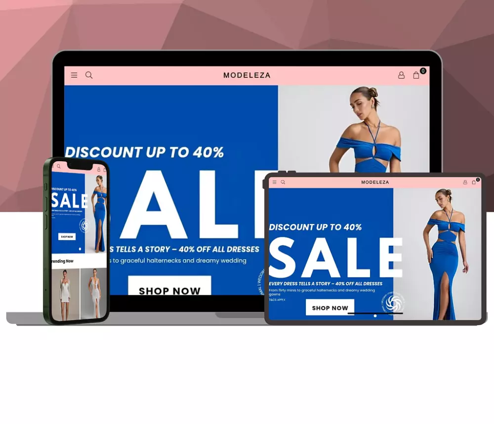 تصميم موقع / متجر إلكتروني