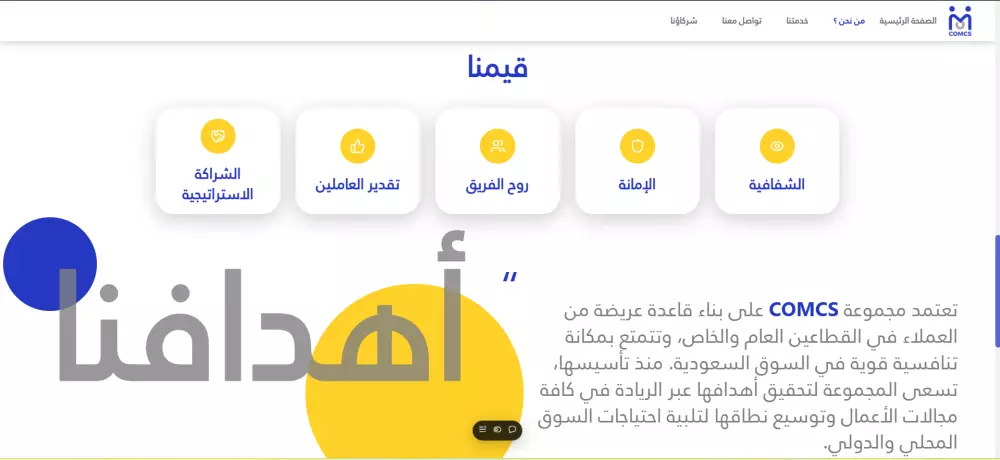 تصميم صفحات ويب احترافية للشركات والمنتجات