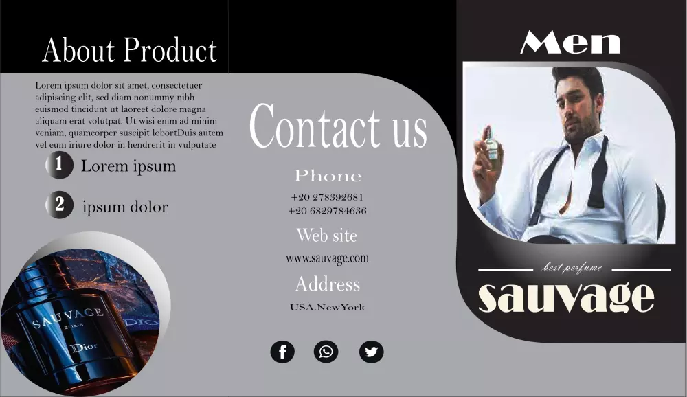 خدمة تصميم بروشور احترافي (1-3 صفحات)