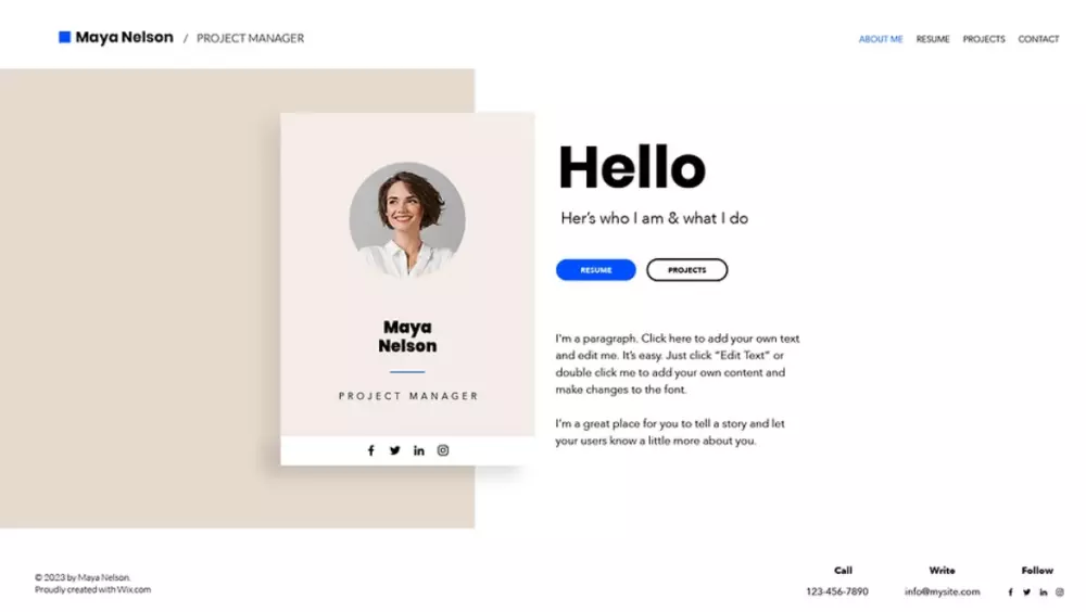 خدمة تصميم موقع ويب شخصي (Portfolio) احترافي