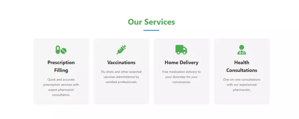 تصميم صفحة هبوط عصرية لصيدلية