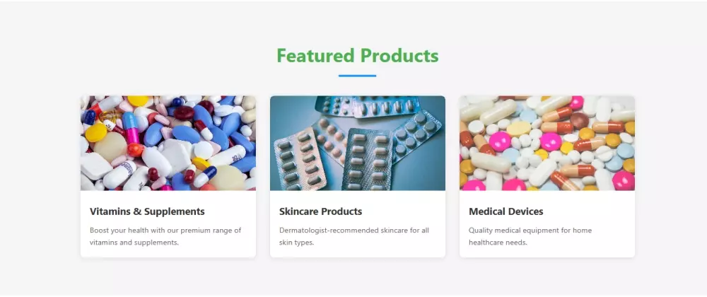 تصميم صفحة هبوط عصرية لصيدلية