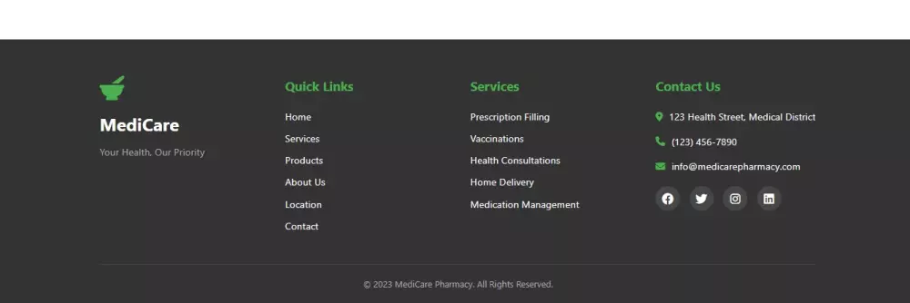 تصميم صفحة هبوط عصرية لصيدلية