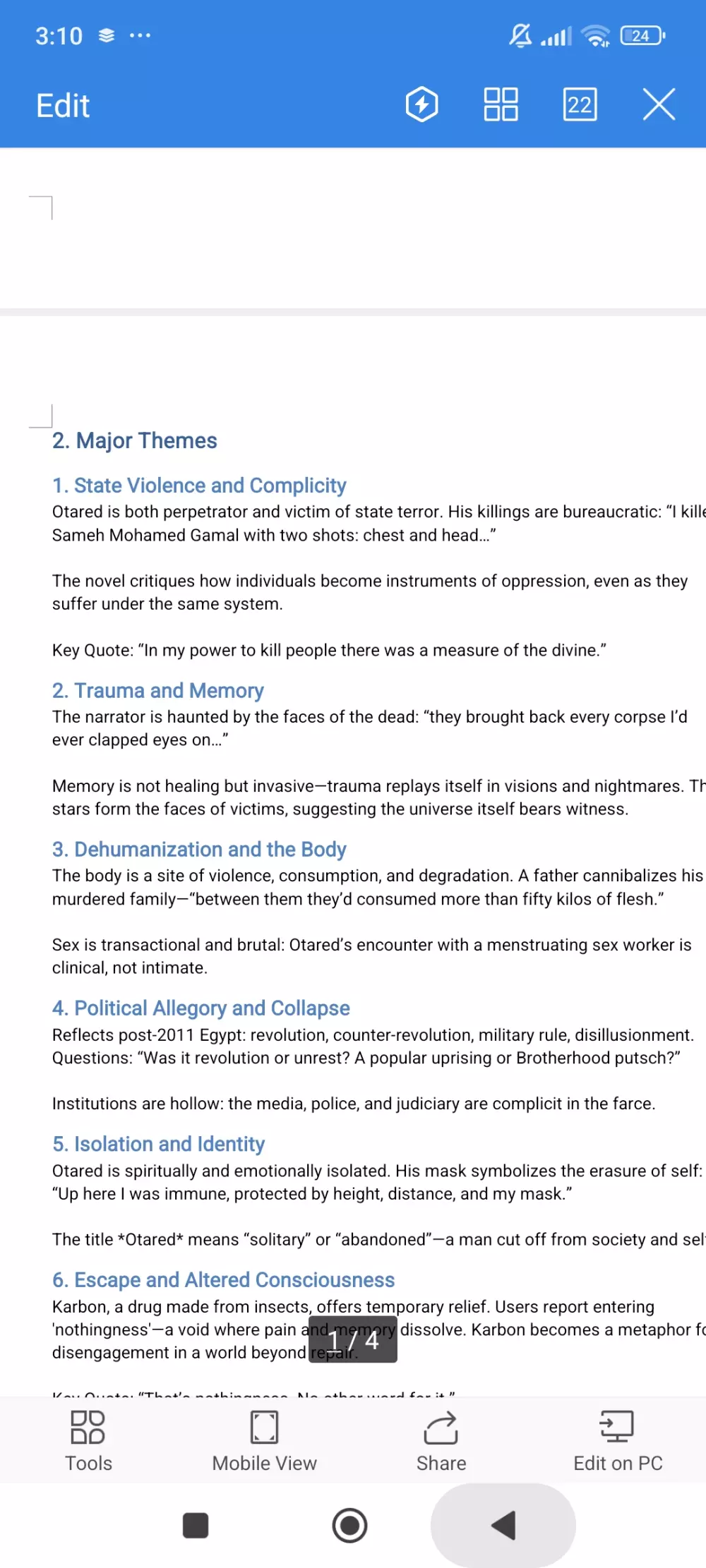Literary analysis and Study Guides