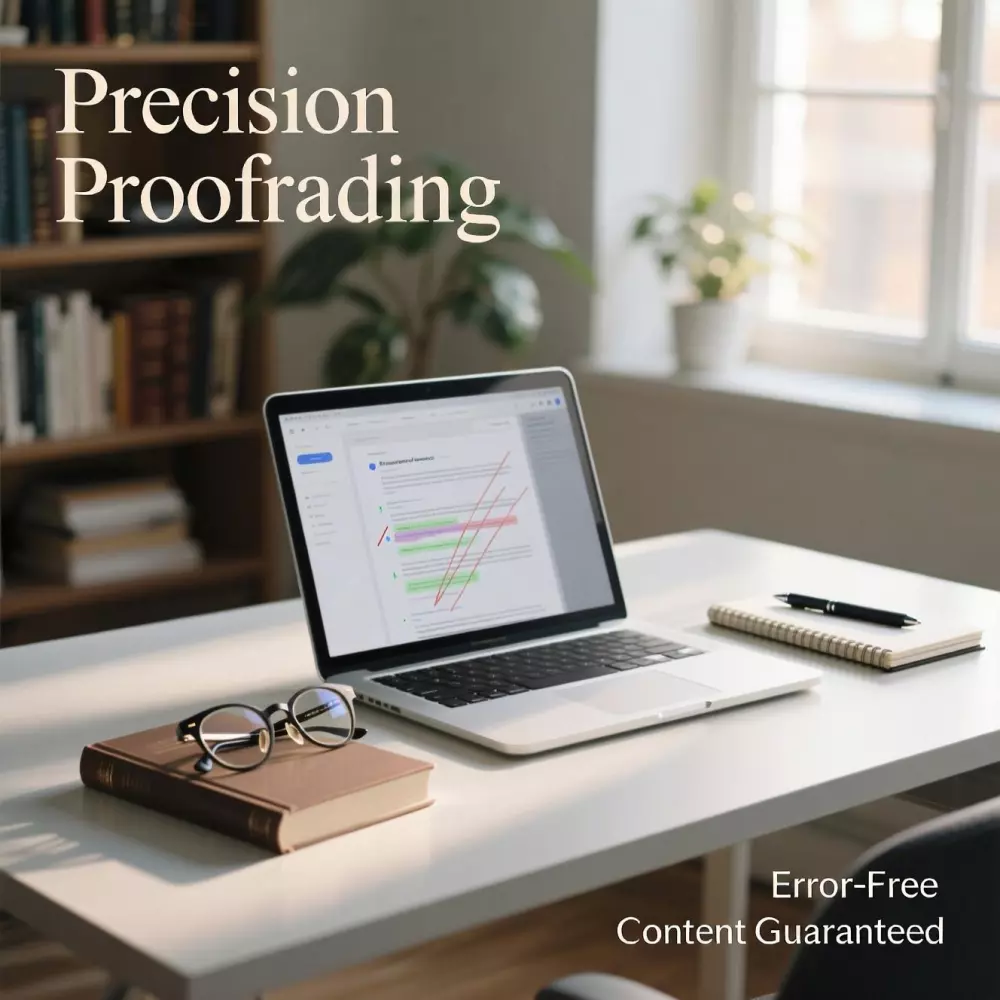 "خدمة تدقيق لغوي احترافية للأعمال الأدبية والبحثية" "Professional Proofreading Service for Literary and Academic Works"