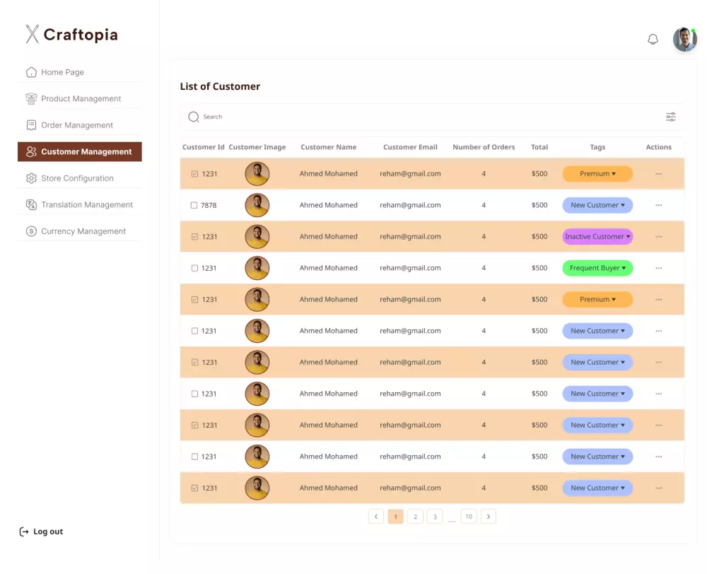 تصميم داش بوورد احترافية Dashboard UI/UX
