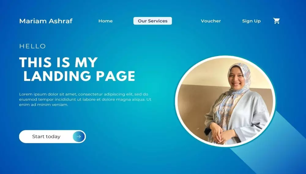 تصميم صفحة HTML,CSS مطوره وجذابة وسهلة التعديل مكونه من 4 أجزاء هم (header, footer, 2 hero sections)