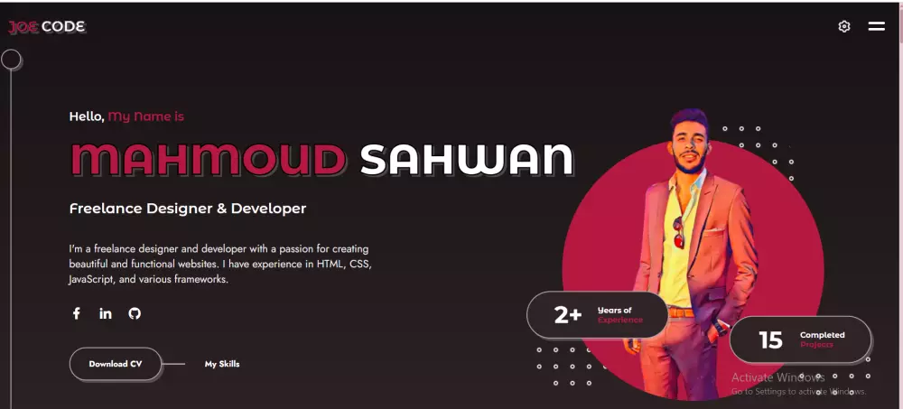 تحويل تصميم Figma أوXD أو PSD إلى موقع متجاوب HTML, CSS , JS