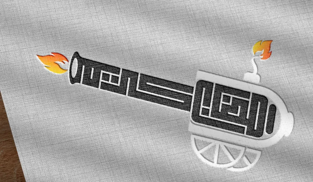 تصميم شعار احترافي بالخط الكوفي المربع والدائري والكوفي علي شكل يعبر عن هوية نشاطك