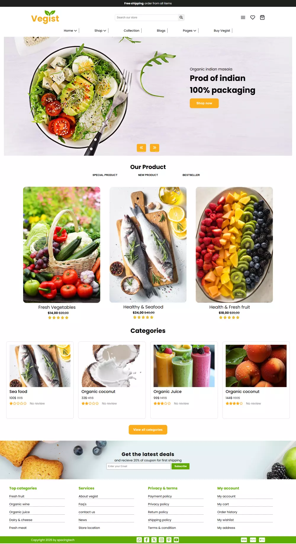 إنشاء موقع الكتروني Front-End