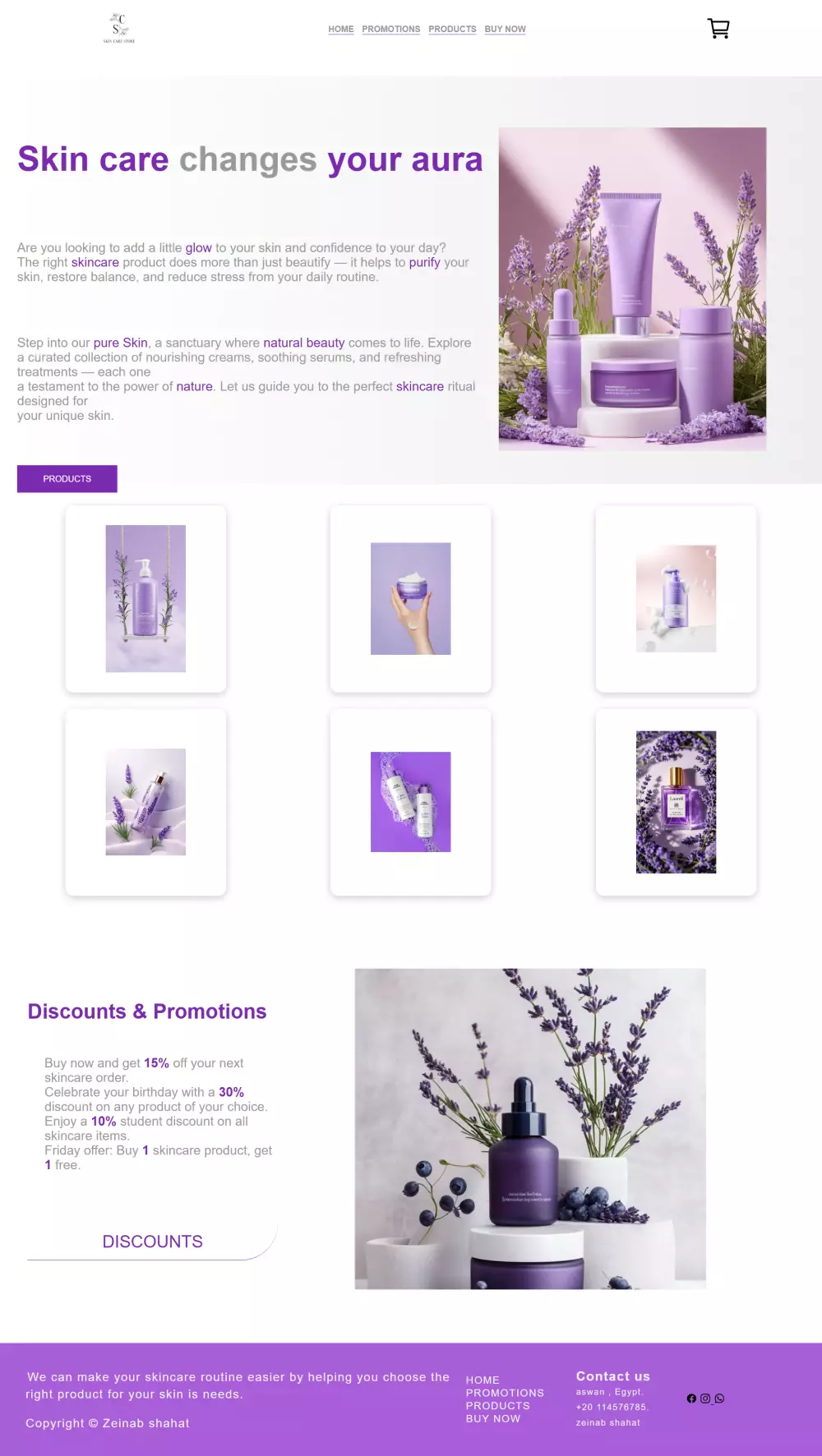 تصميم  موقع الكترونى متجاوب مع جميع الشاشات بتصميم عصري وجذاب