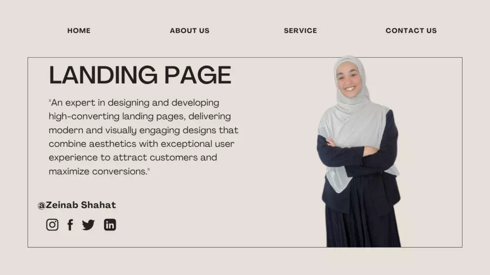 انشاء صفحه هبوط لمنتجك او خدمتك بتصميم عصرى ومتجاوب مع جميع الشاشات