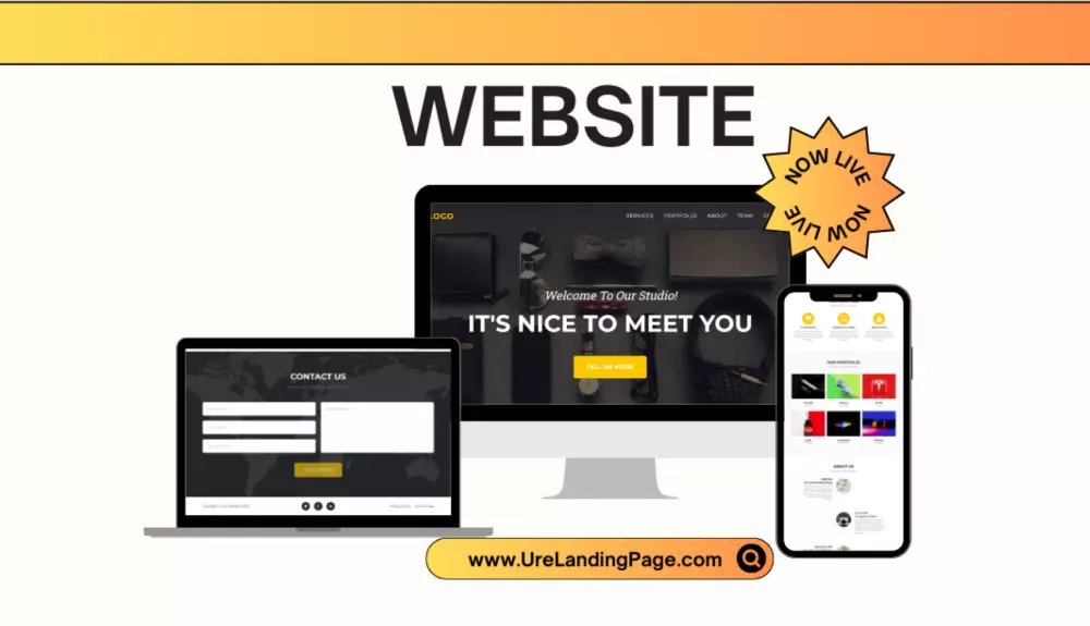 صفحة هبوط احترافية Landing Page لموقع للخدمات الرقمية