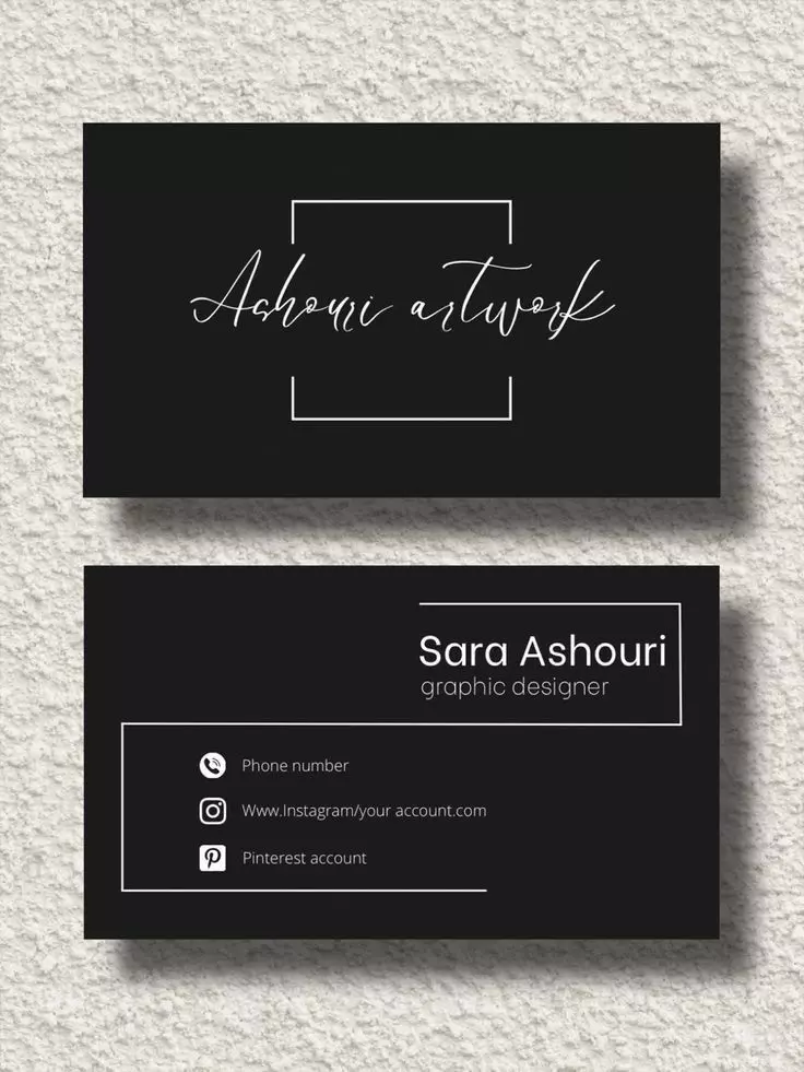 سأقوم بتصميم كرت شخصي (Business Card) أنيق واحترافي يعبر عن هويتك