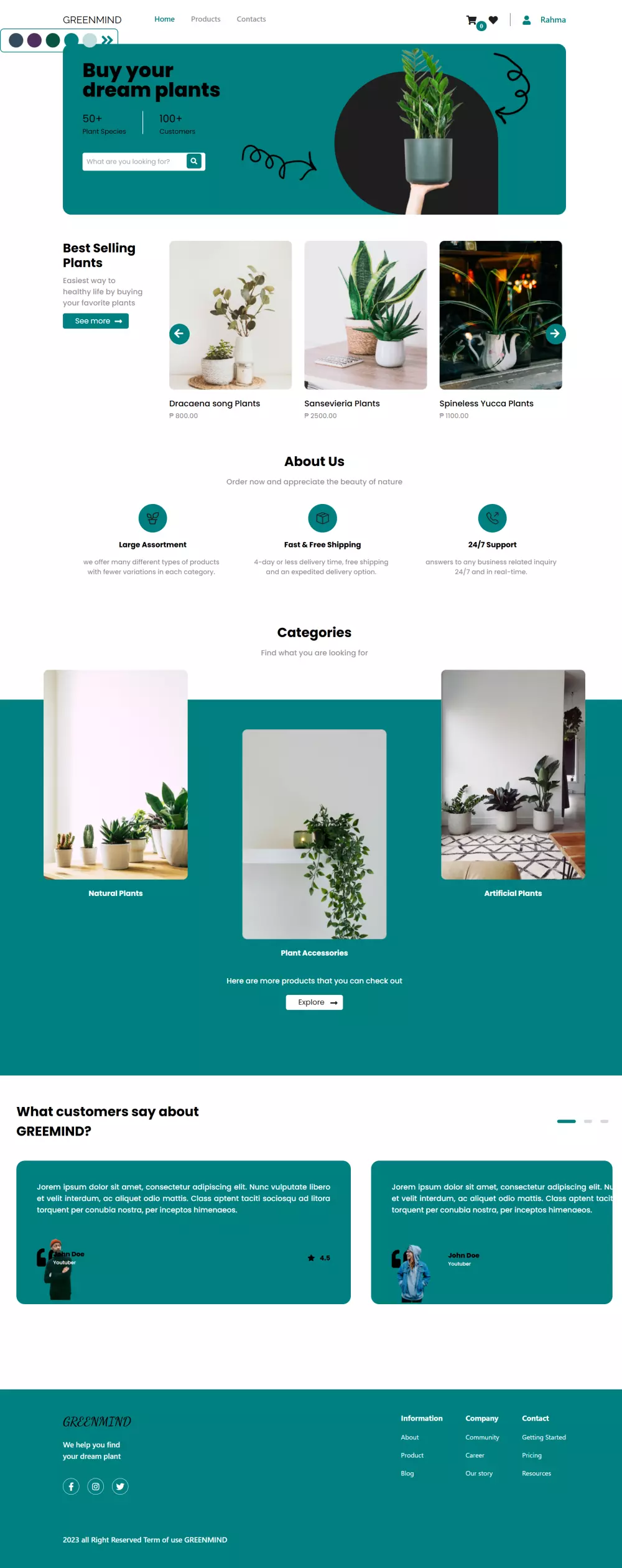 تطوير صفحة هبوط متجاوبة مع جميع الأجهزة HTML, CSS, JS