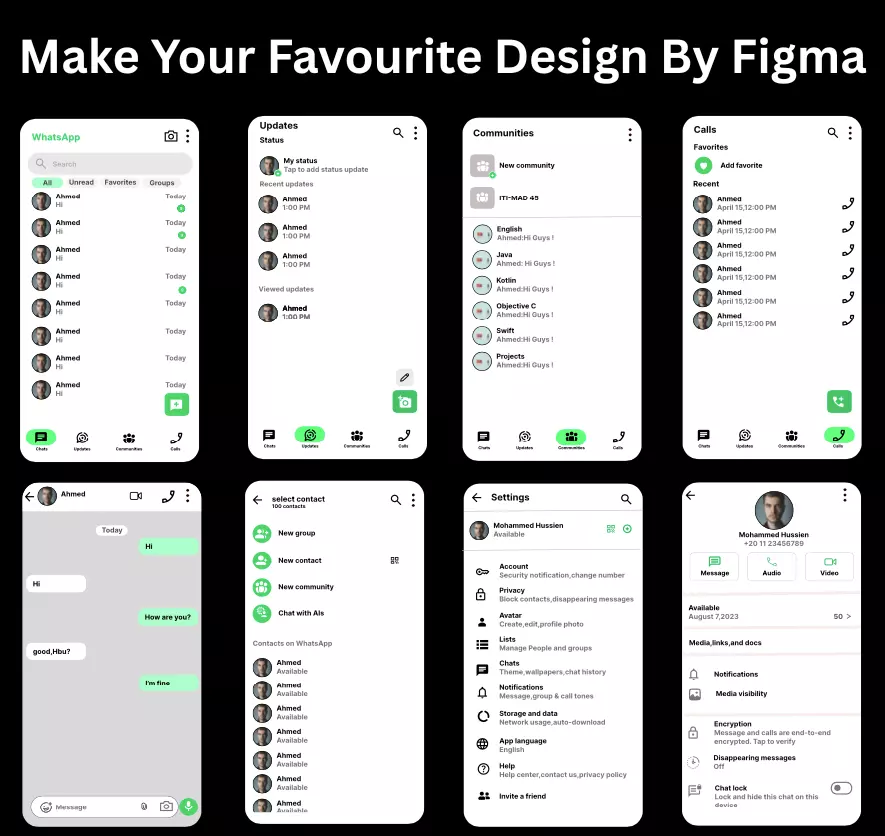 عمل تصميم واجهات مستخدم عصرية واحترافية لتطبيقات الموبايل أو الويب باستخدام Figma