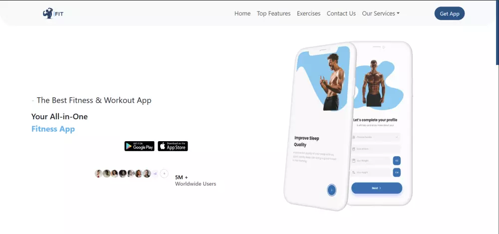 إنشاء صفحة هبوط احترافية باستخدام HTML, CSS, Bootstrap