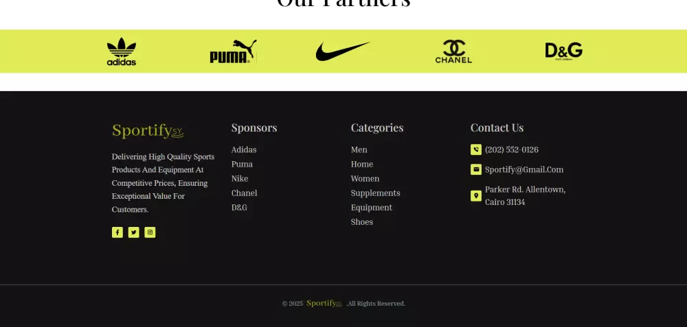 انشاء صفحة هبوط متجاوبة لمتجر رياضي