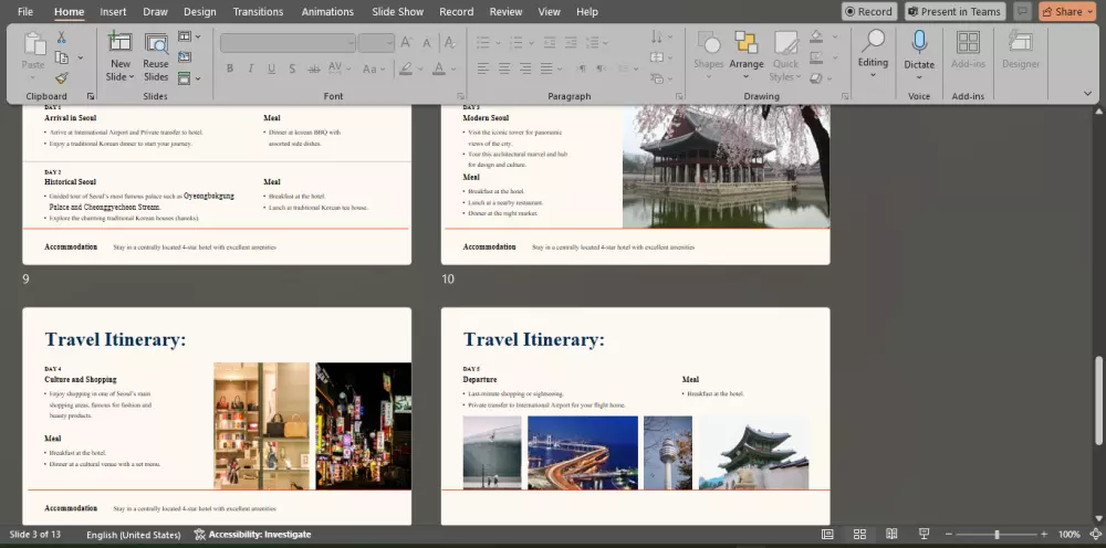 تصميم عرض تقديمي احترافي مكون من 10 شرائح مقابل 5 دولار